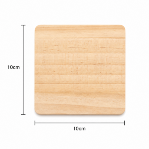 Pine Wood Custom Coaster – additional product view 3