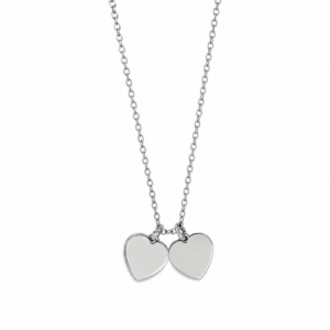Custom Initial Heart Pendant Necklace – additional product view 1