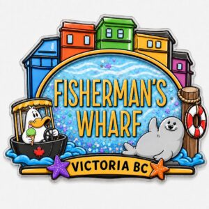 Little Duck Fisherman’s Wharf Liquid Glitter Shaker Magnet